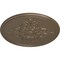 Ekena Millwork Milton Ceiling Medallion (Fits Canopies up to 7 7/8"), Hand-Painted Warm Silver, 40 5/8"OD x 1 3/4"P CM40MIWSS - alternate 4